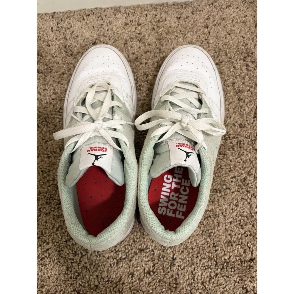 Jordan Series Shoes Mens Size 9 White Green Leather Low Sneakers DN1856-006